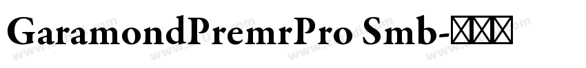 GaramondPremrPro Smb字体转换